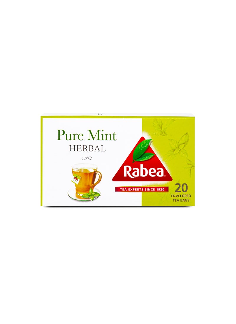 Rabea tea Pure Mint Tea 20 Teabags (36g) - Image 1